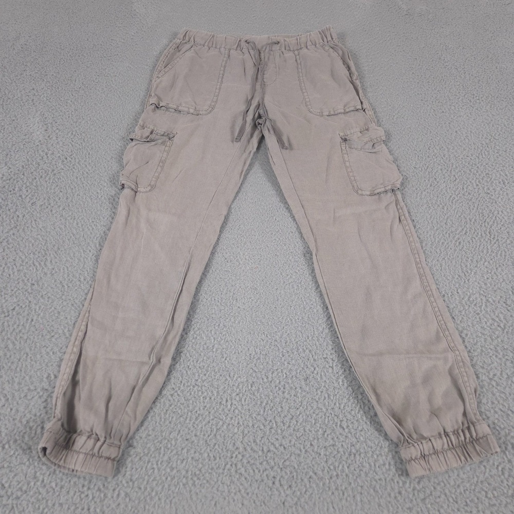 Artisan NY Pants Womens XS Gray Cargo Pull On Jogger Linen Hiking Gorpcore Trail
